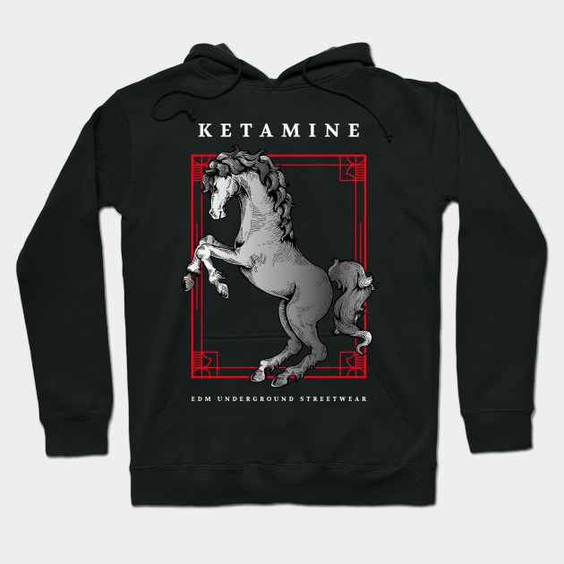 Ketamine Horse Hoodie by T-Shirt Dealer